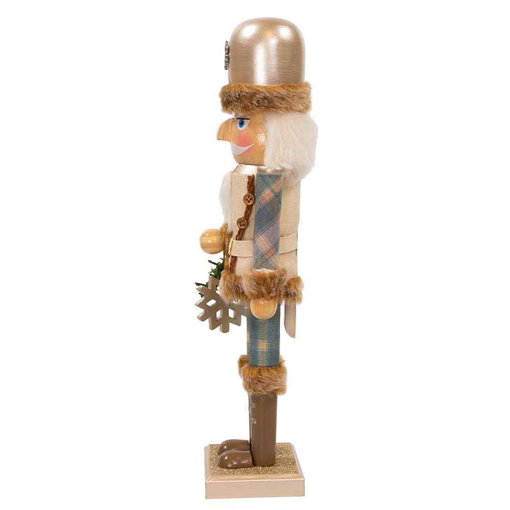 Kurt Adler 15-Inch Wooden Rustic Glamour Nutcracker